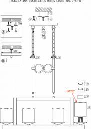 Подвесная люстра Odeon Light Fabo  - 3
